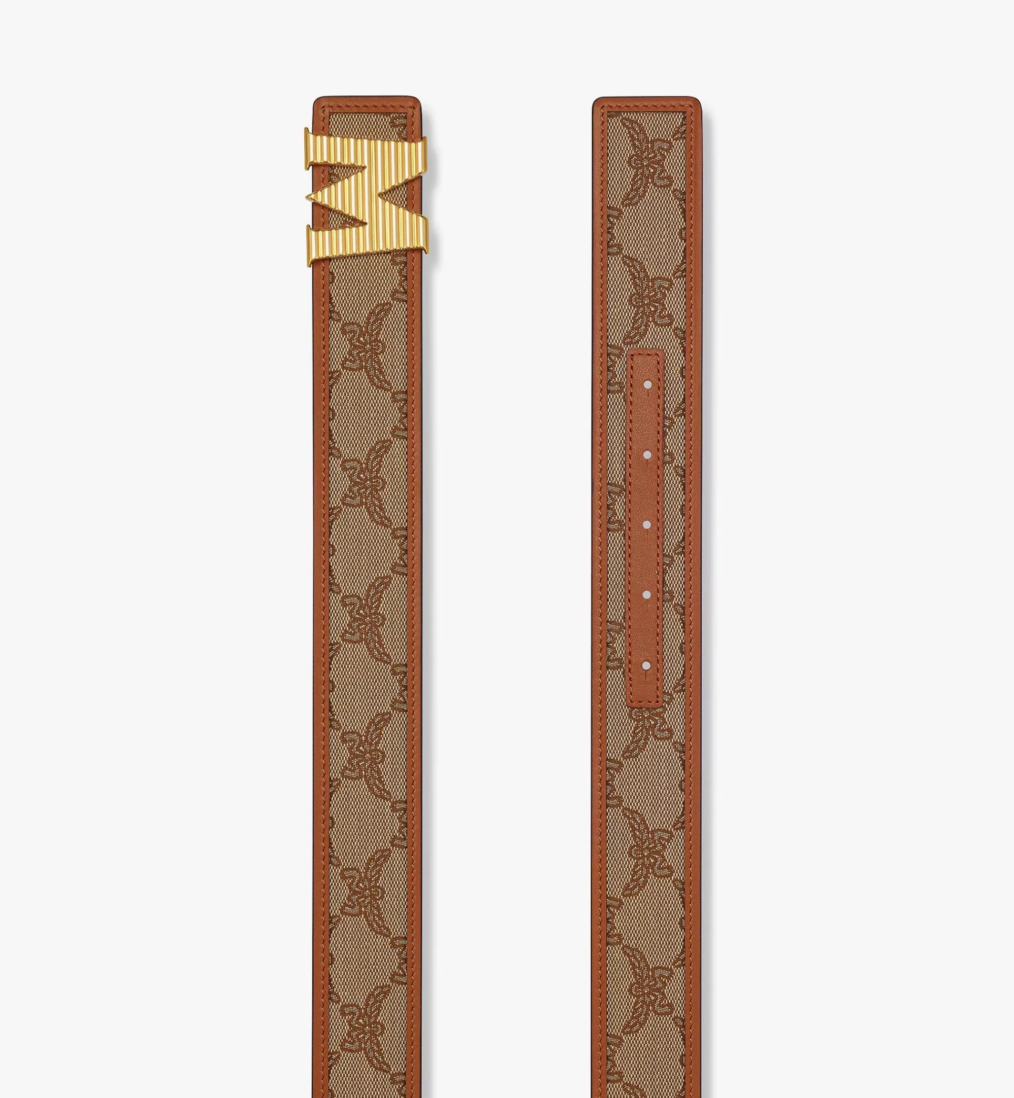 Sale Ceinture Réversible Cannelée Claus M De 3,8cm En Jacquard Lauretos Femme Ceintures | Ceintures