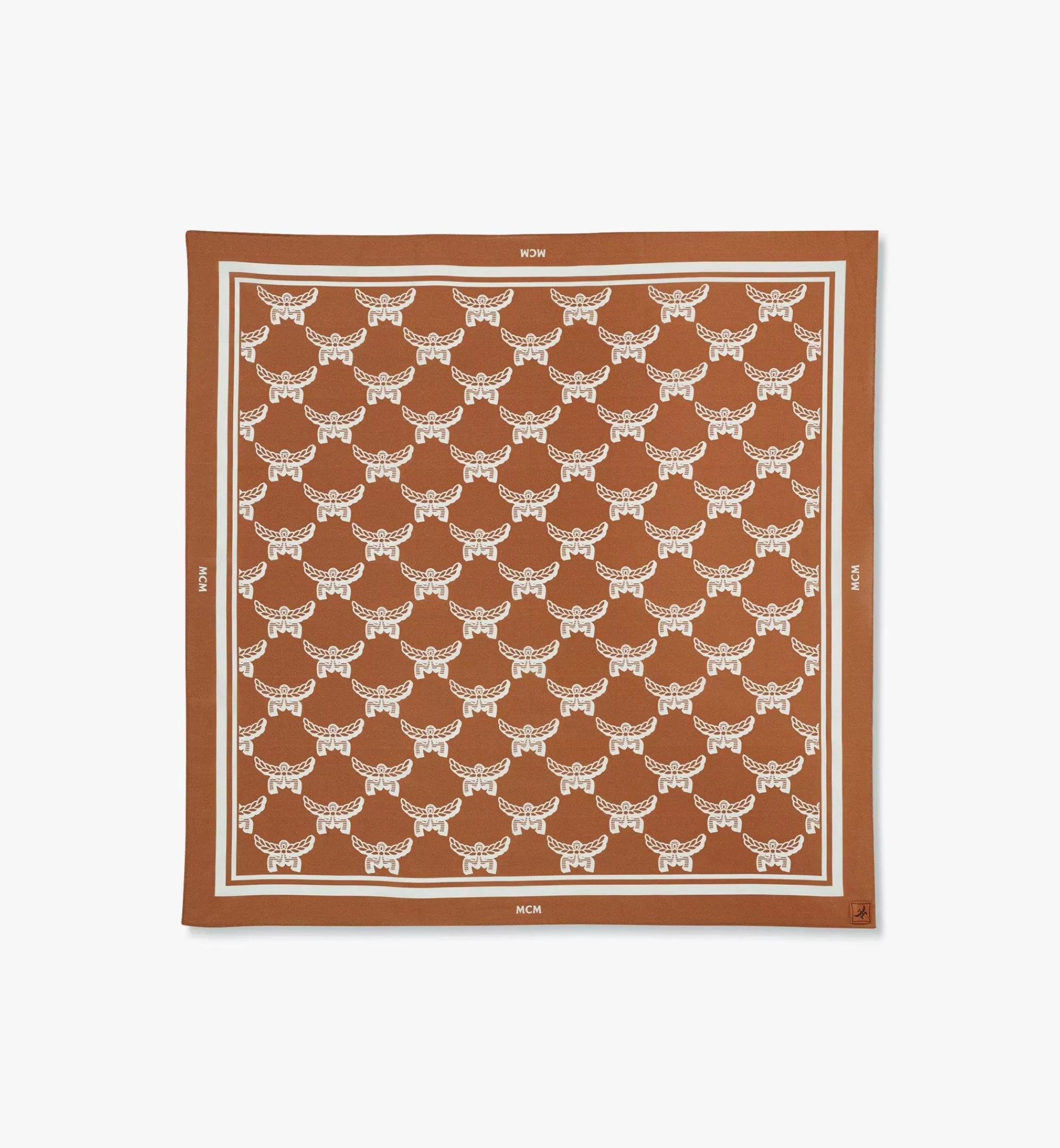 Shop Foulard Bandana Monogrammé Lauretos Femme Foulards Et Accessoires En Soie | Écharpes