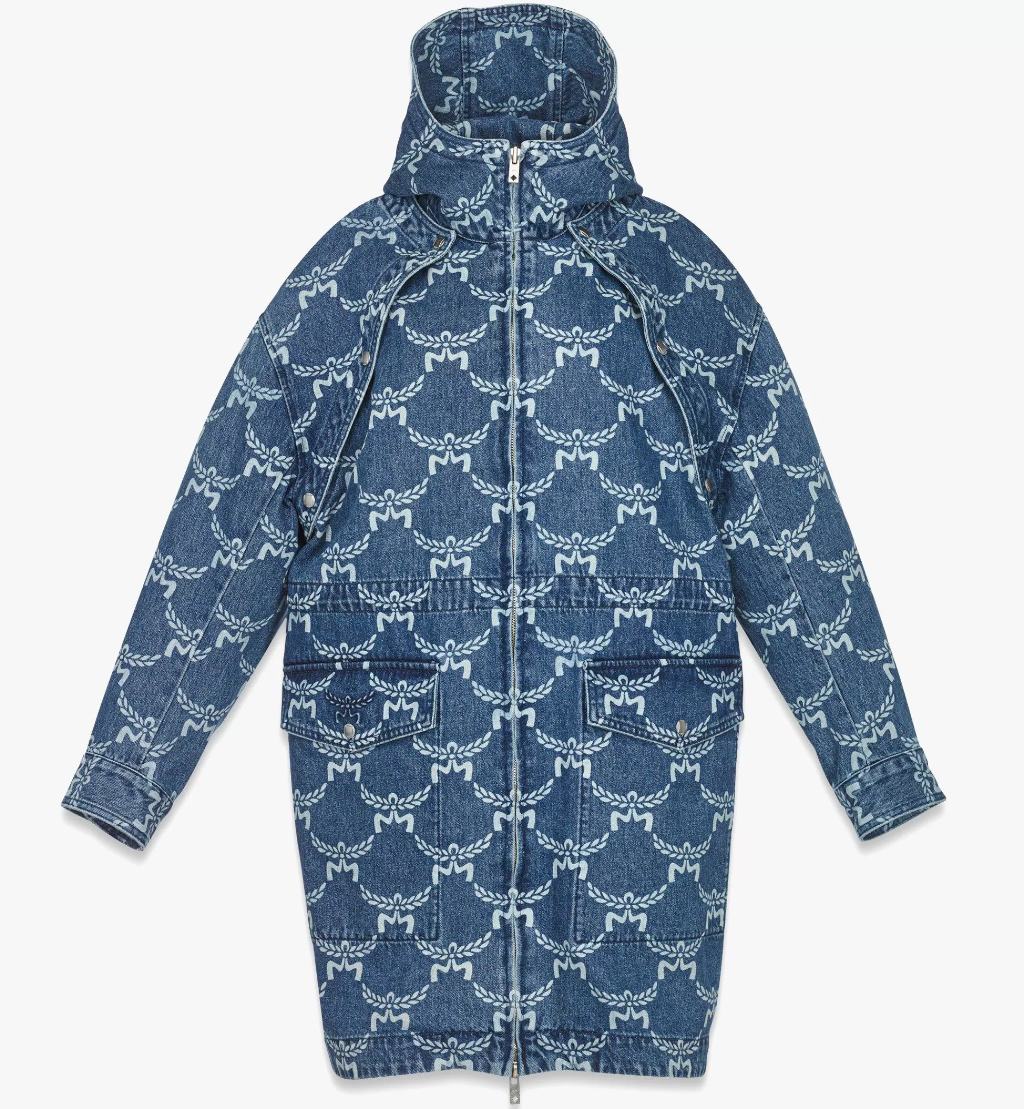 Flash Sale Parka En Denim 2-en-1 à Monogramme Lauretos Femme Vestes Et Manteaux