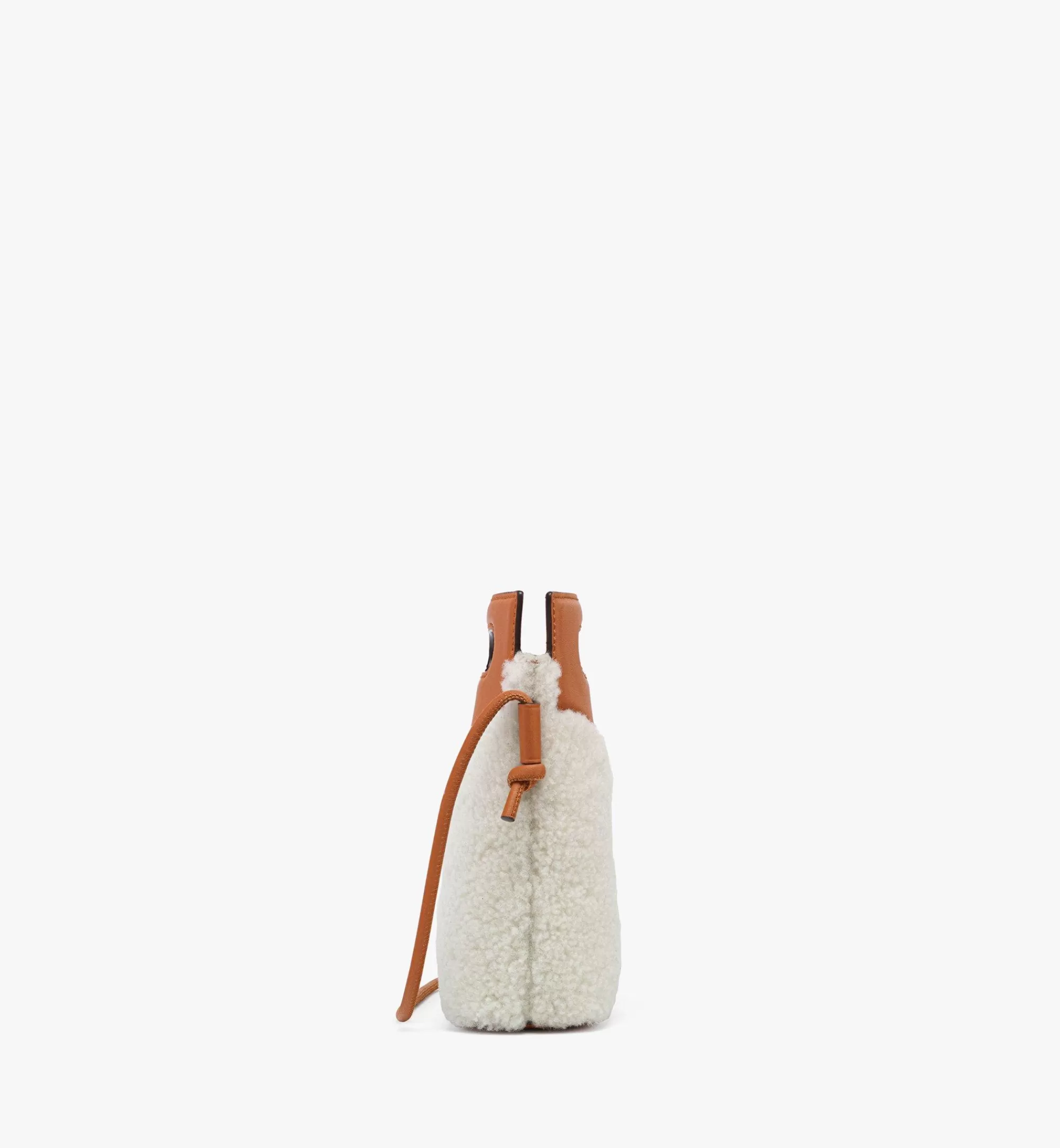 New Pochette à Bandoulière Diamond En Shearling Et Cuir De Veau Femme Sacs Mini | Sacs Mini