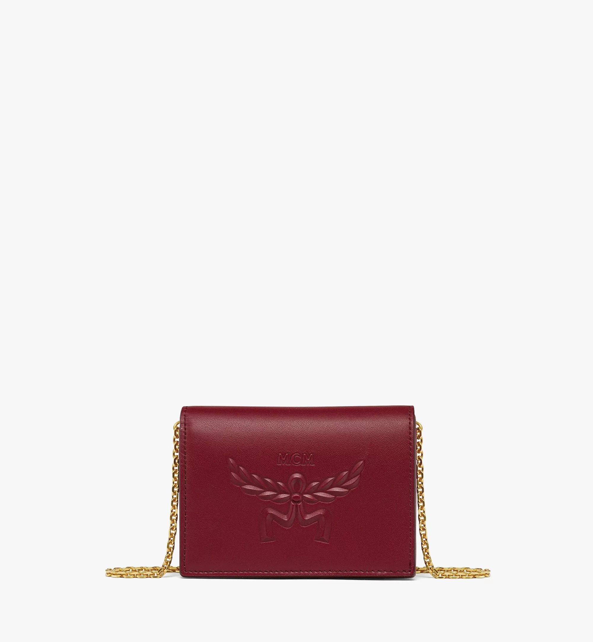 Fashion Portefeuille à Bandoulière Chaîne Himmel En Cuir De Veau à Logo Laurier Femme Petits Portefeuilles