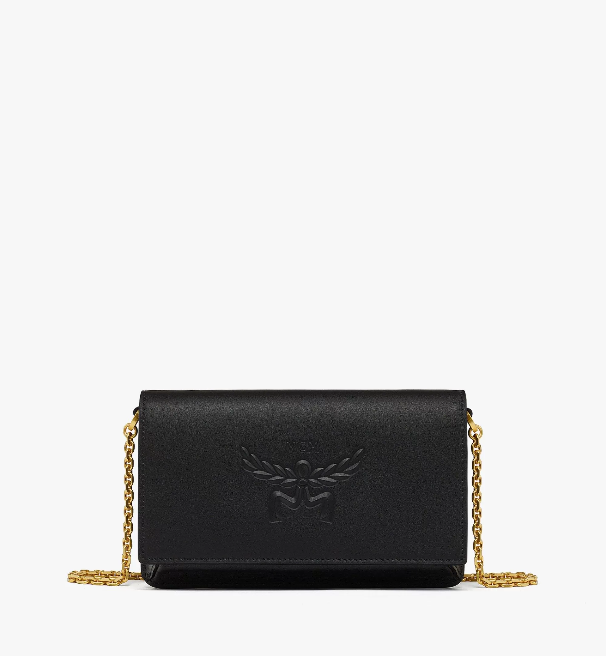 New Portefeuille à Bandoulière Chaîne Himmel En Cuir De Veau à Logo Laurier Femme Sacs Mini | Portefeuilles Avec Bandoulière