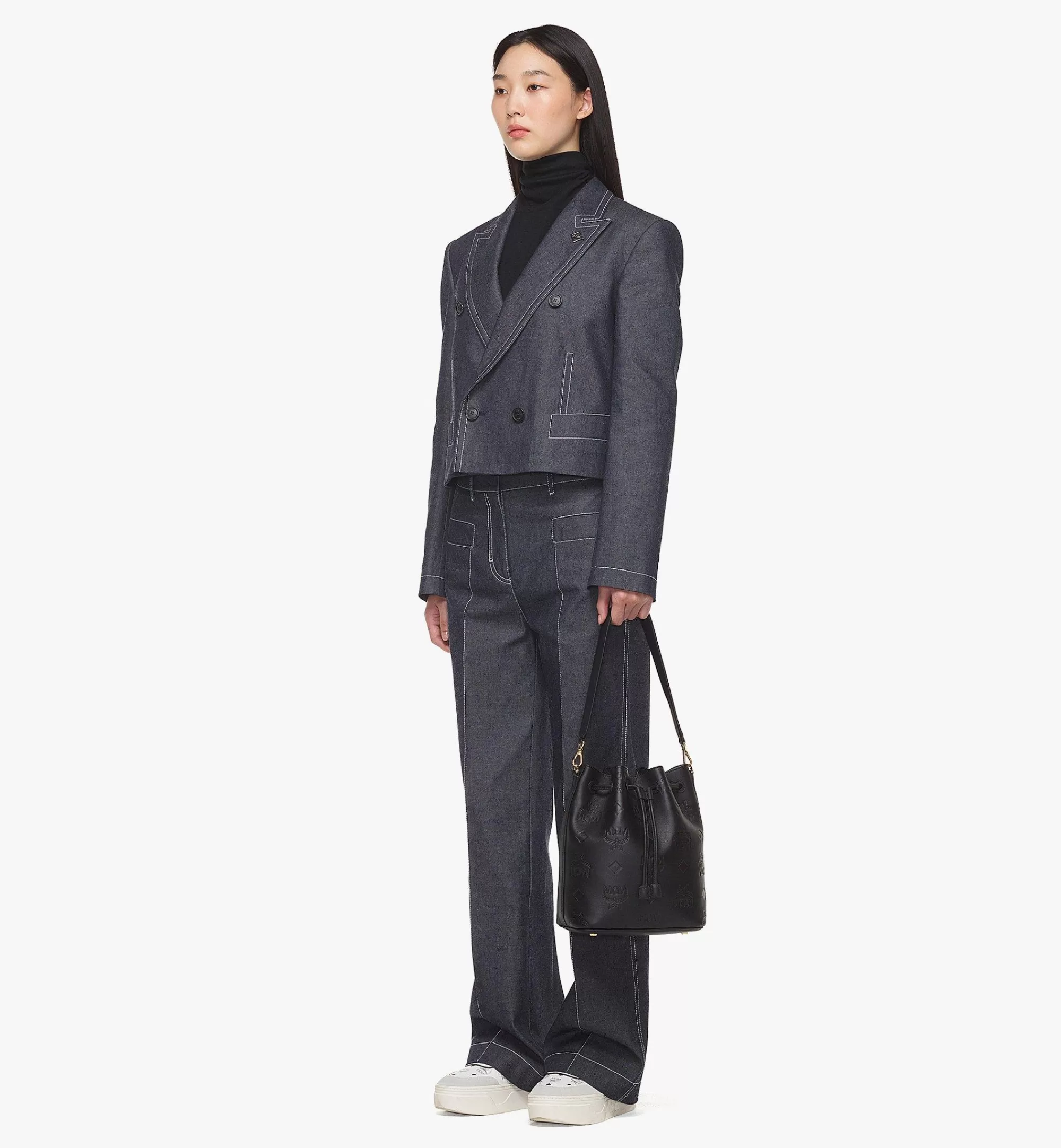 Online Sac à Cordon Dessau En Cuir Monogrammé Embossé Femme Sacs Porté Épaule Et Sacs Bandoulière | Sacs Porté Épaule Et Sacs Bandoulière