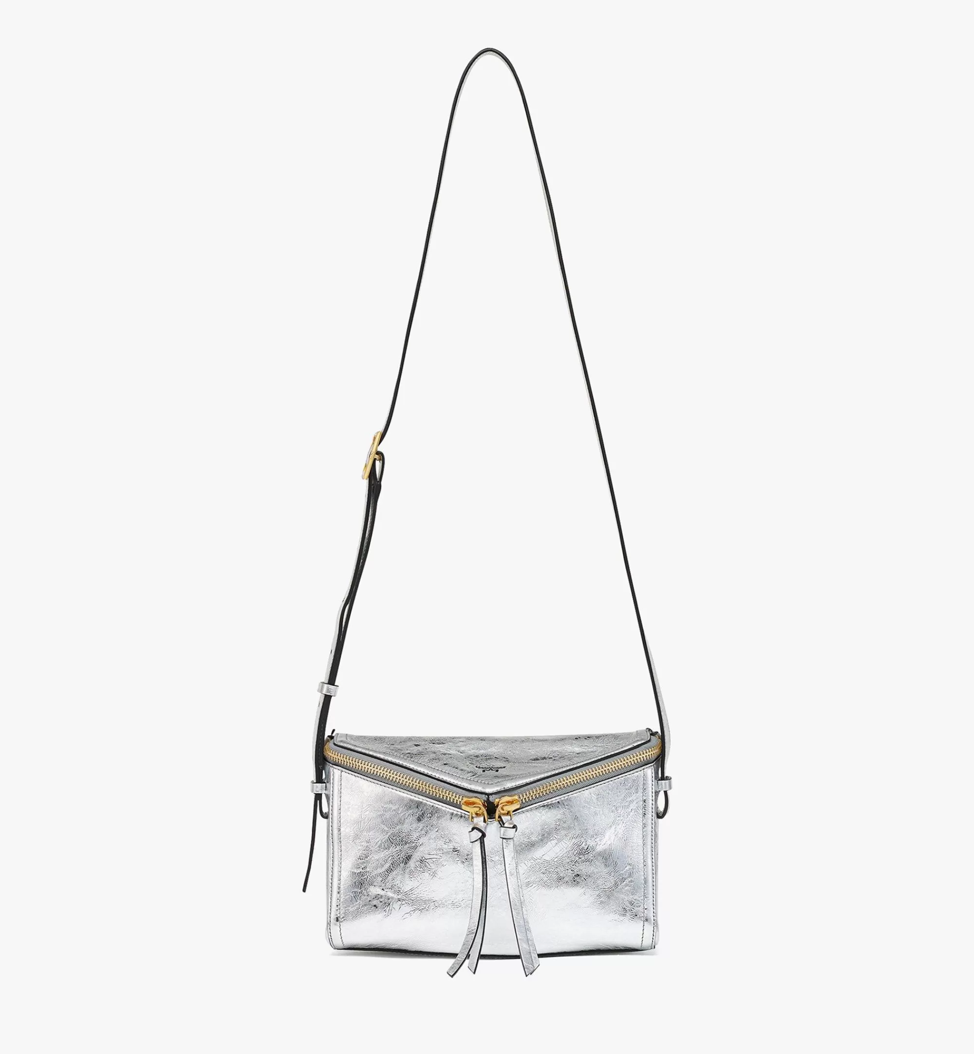 Outlet Sac Porté épaule Diamant 3D En Cuir De Veau Métallisé Femme Sacs Porté Épaule Et Sacs Bandoulière | Sacs Porté Épaule Et Sacs Bandoulière