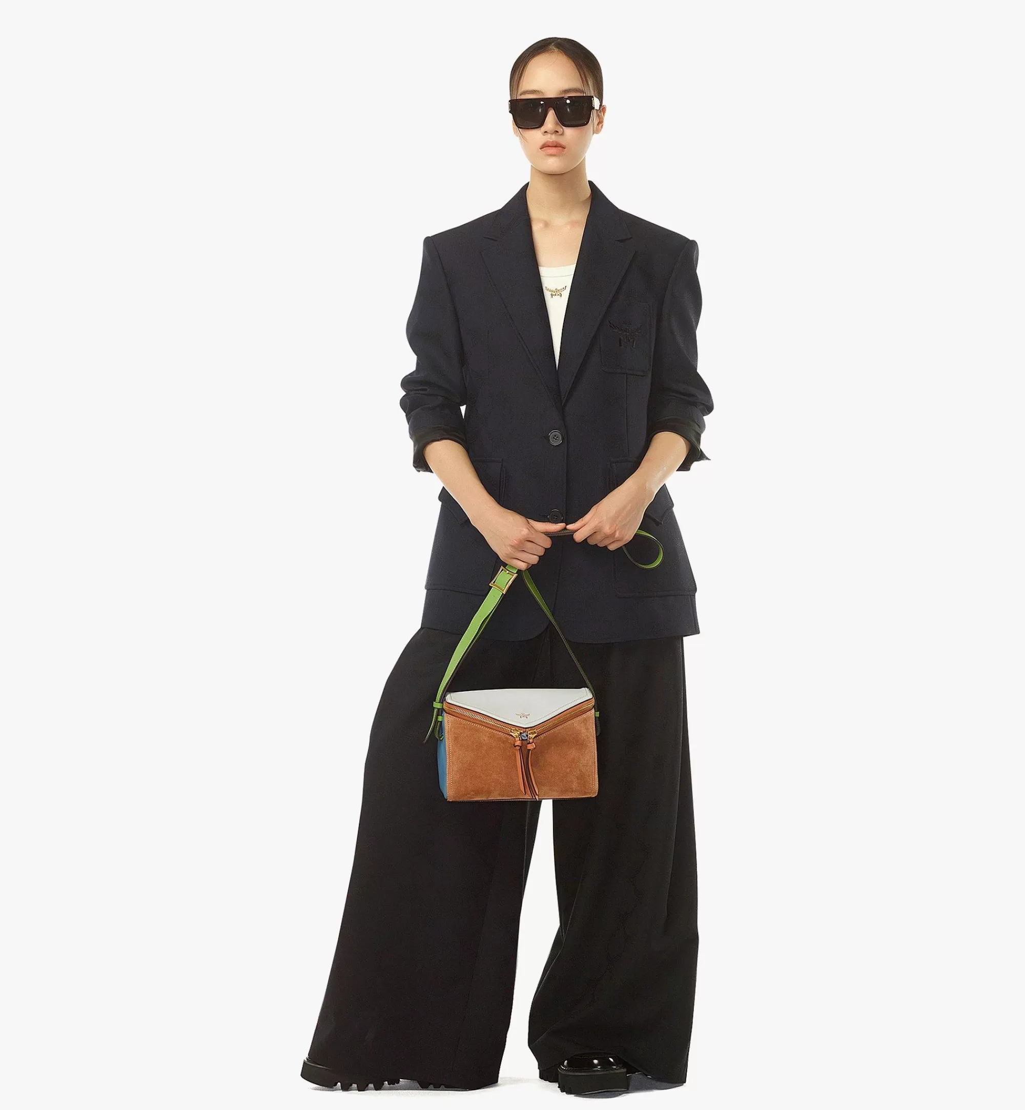 New Sac Porté épaule Diamant 3D En Daim Et Cuir De Veau Femme Sacs Porté Épaule Et Sacs Bandoulière | Sacs Porté Épaule Et Sacs Bandoulière