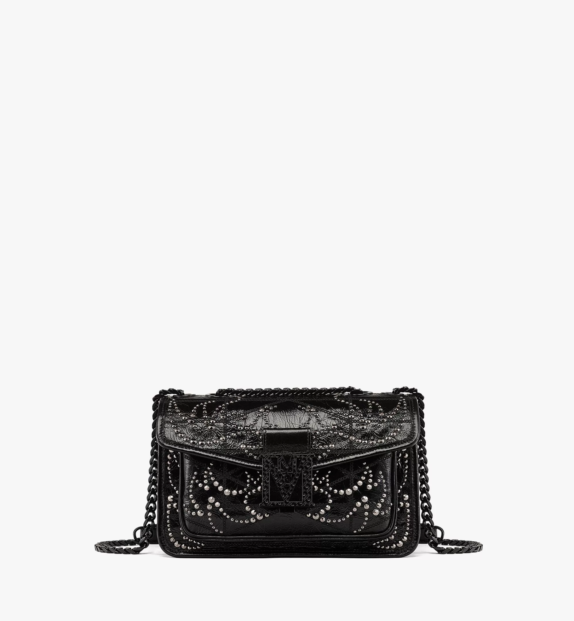 New Sac Porté épaule Travia Clouté En Cuir Effet Craquelé Femme Sacs Porté Épaule Et Sacs Bandoulière | Sacs Porté Épaule Et Sacs Bandoulière