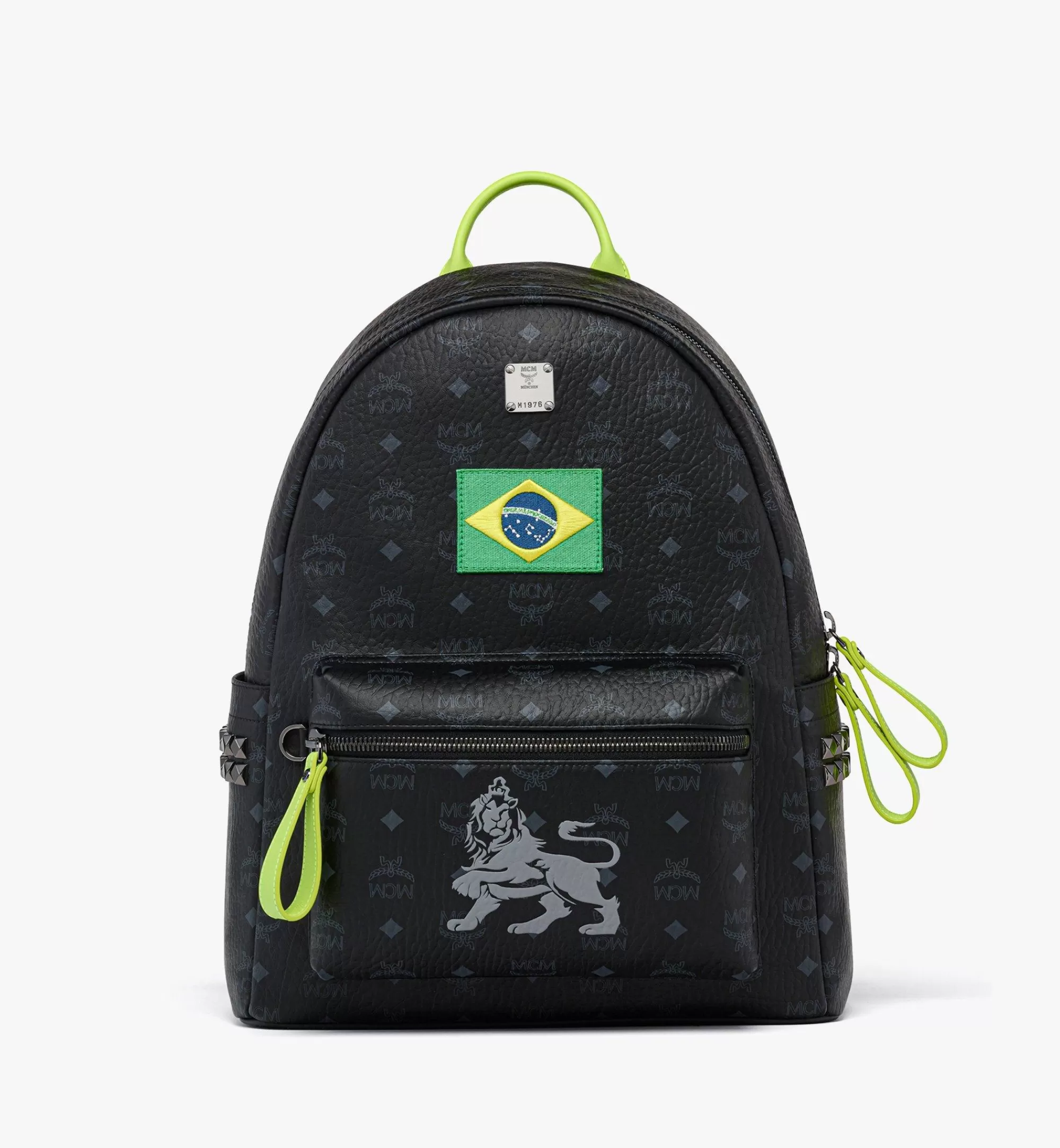 Hot Stark Side Studs Backpack In Visetos Sacs À Dos