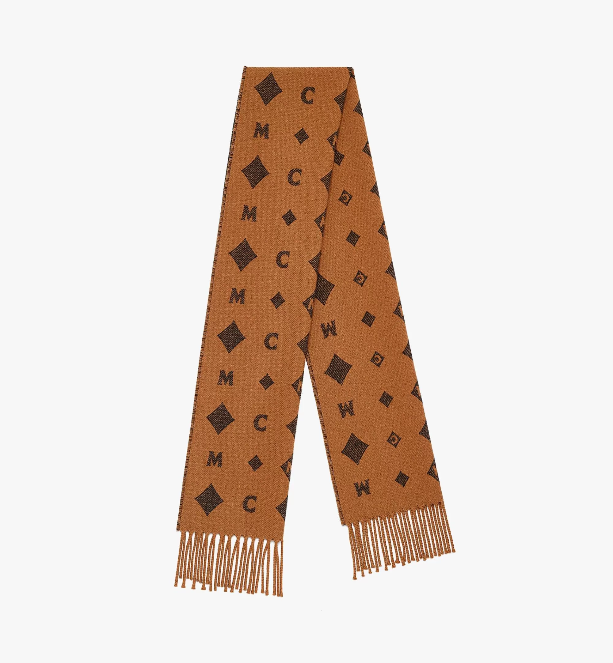 Sale Étole Bicolore à Monogramme En Jacquard Femme Foulards Et Accessoires En Soie | Écharpes