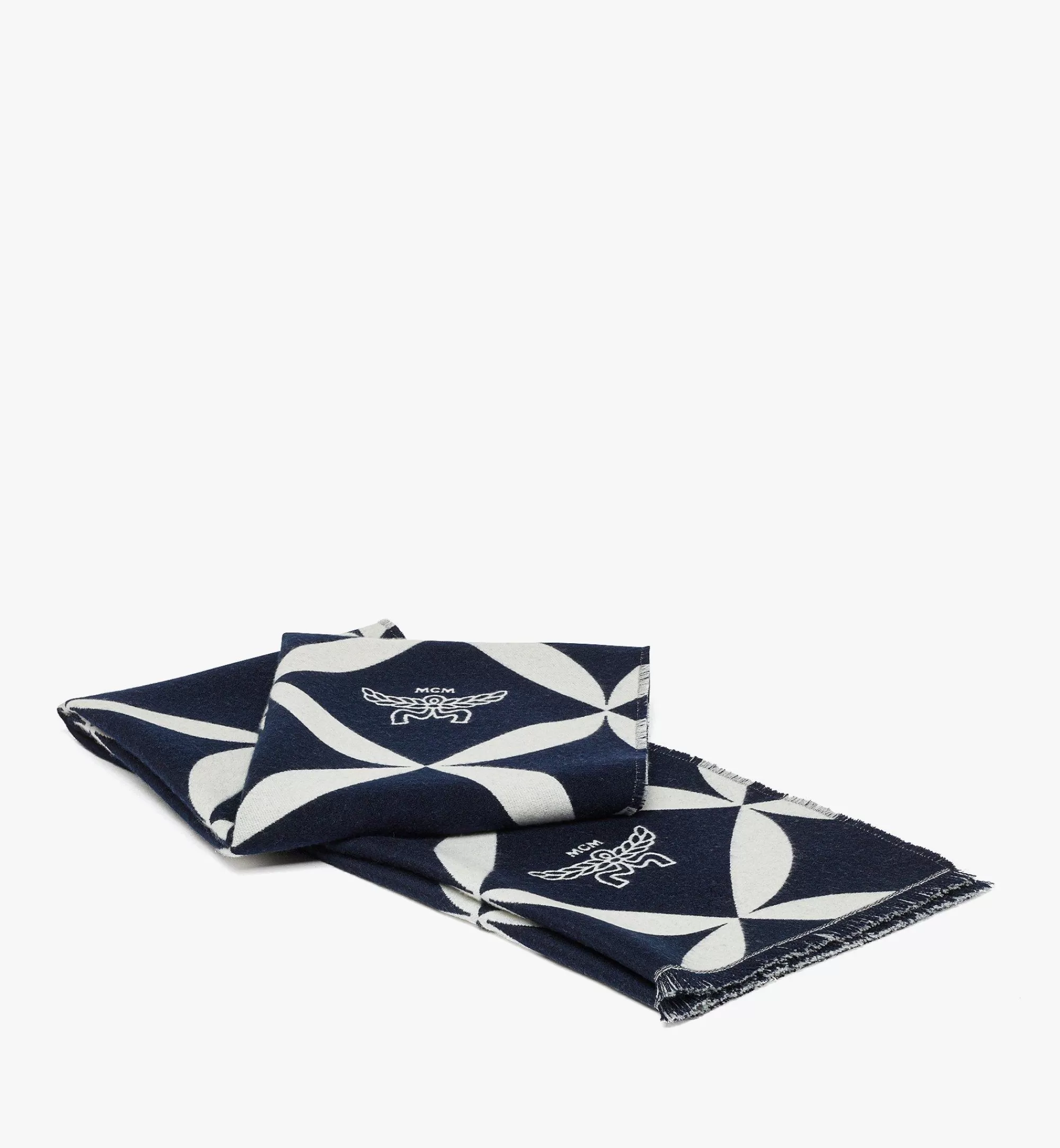 Clearance Étole Bicolore En Laine Jacquard Monogrammée Femme Foulards Et Accessoires En Soie | Écharpes